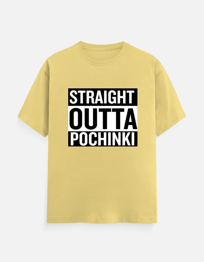 C-Labs Straight Outta Pochinki Classic Crew T-Shirt Yellow Front_1_c_7_9435654a-6f8b-492d-92a0-ef2e4362caa4