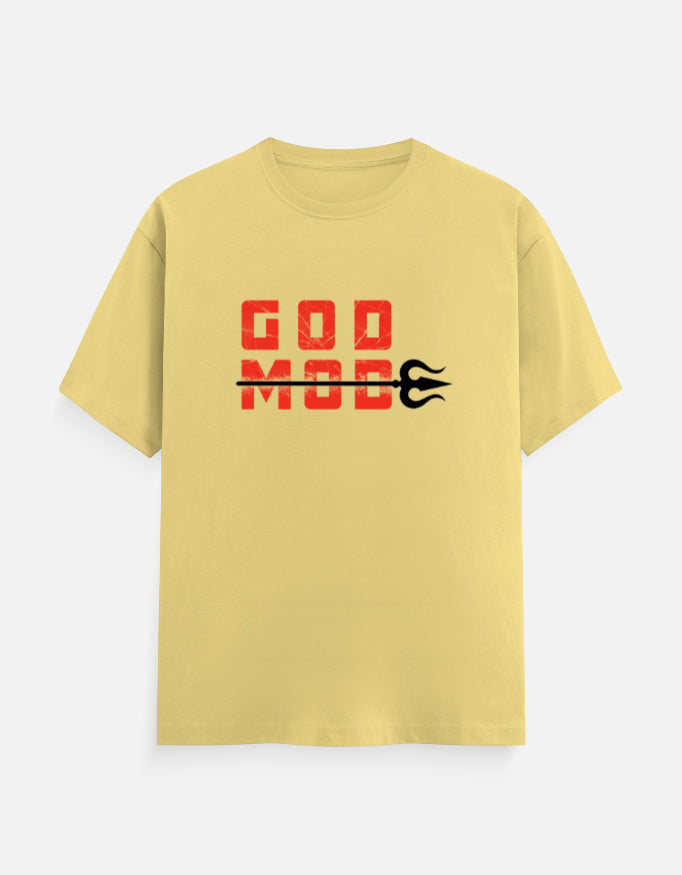 C-Labs Karuppu God Mode Classic Crew T-Shirt Yellow Front_1_c_7_acc2e182-3035-46bd-9eb1-f5fe8ac5c88a