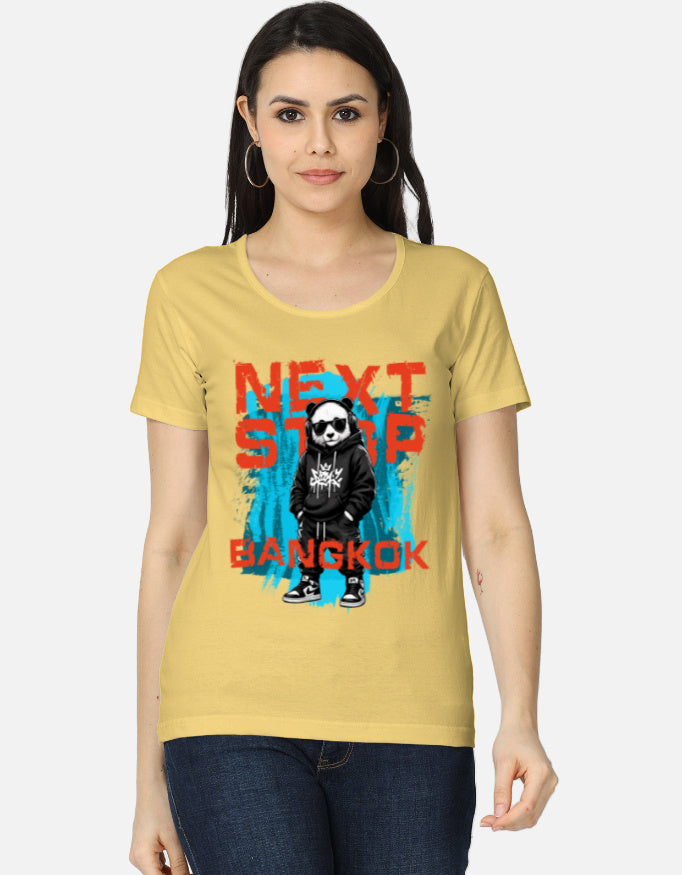 C-Labs Next Stop: Bangkok Women's Classic T-Shirt Yellow Front_1_c_7_bef50ee3-b71e-47dc-866a-4572fe0ffcd3