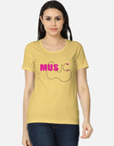 C-Labs Music Women's Classic T-Shirt Yellow Front_1_c_7