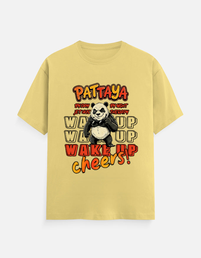 C-Labs Pattaya Wake Up Classic Crew T-Shirt Yellow Front_1_c_7_d21eaa35-6805-496e-914d-c2b2ab6121b4