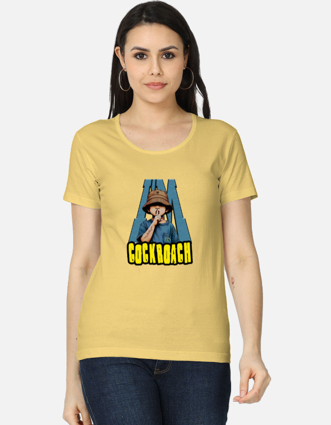 C-Labs I'm Cockroach Women's Classic T-Shirt Yellow Front_1_c_7_d5469056-a0d8-4cd7-a575-ecdeed5fc0e8
