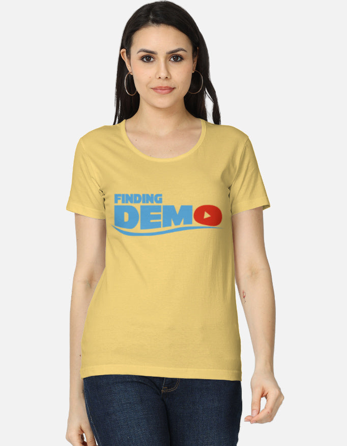 C-Labs Finding Demo Women's Classic T-Shirt Yellow Front_1_c_7_e0e1ca13-13c5-48c2-a508-eec727d93a51