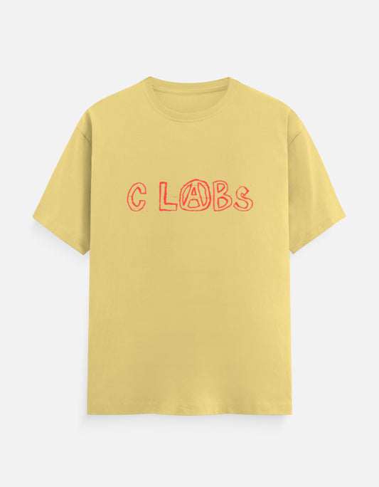 C-Labs C-LABS Comic Classic Crew T-Shirt Yellow Front_1_c_7_fac41949-2369-4a0f-ac62-971063654753