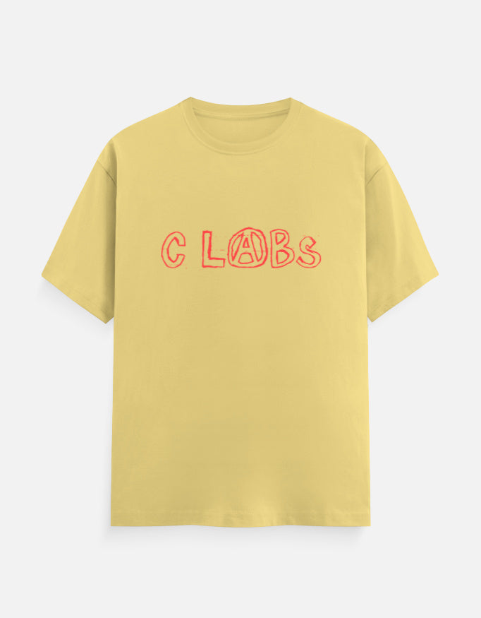 C-Labs C-LABS Comic Classic Crew T-Shirt Yellow Front_1_c_7_fac41949-2369-4a0f-ac62-971063654753