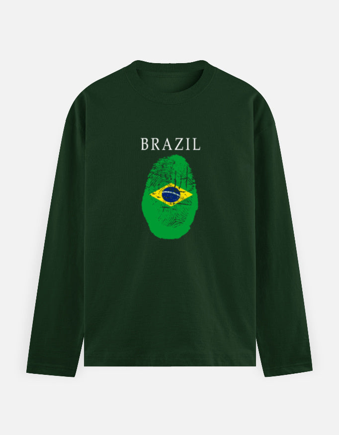 C-Labs Brazil Full Sleeve T-Shirt Bottle Green Front_1_c_8_0043caa9-fa11-49e9-b0b0-aafbef380c3a