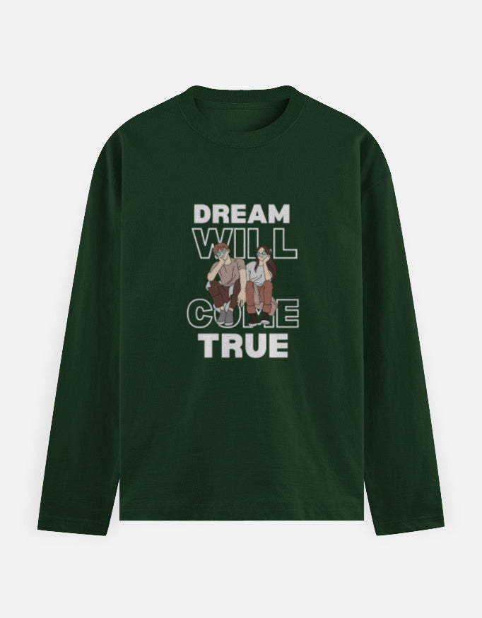C-Labs Dream Will Come True Full Sleeve T-Shirt Bottle Green Front_1_c_8_06752d68-e8cc-48f9-a7e8-3c590c27962d