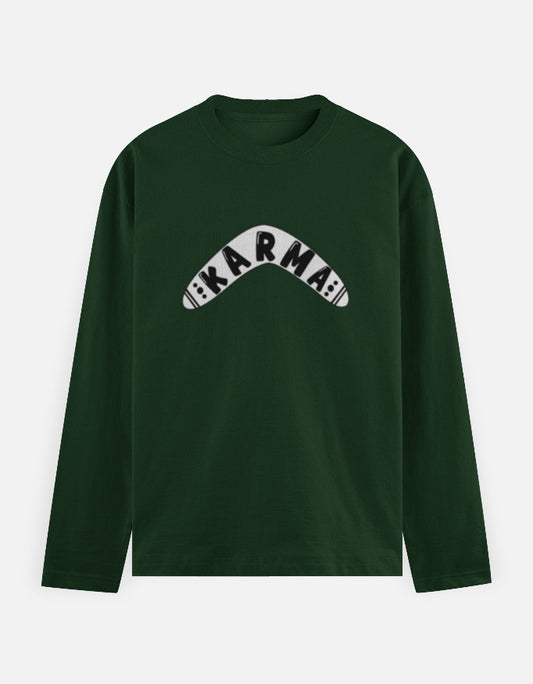 C-Labs Karma Full Sleeve T-Shirt Bottle Green Front_1_c_8_0e3e38d3-06d8-49aa-98d1-b31e19a19857