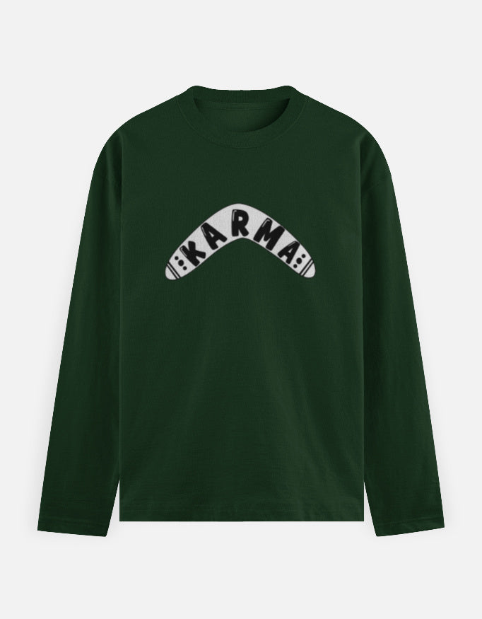 C-Labs Karma Full Sleeve T-Shirt Bottle Green Front_1_c_8_0e3e38d3-06d8-49aa-98d1-b31e19a19857
