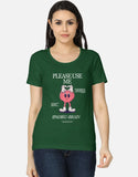 C-Labs Please use me ipadiku "Brain" Women's Classic T-Shirt Bottle Green Front_1_c_8_137ad13c-1e69-4476-98a0-f479e776af3c