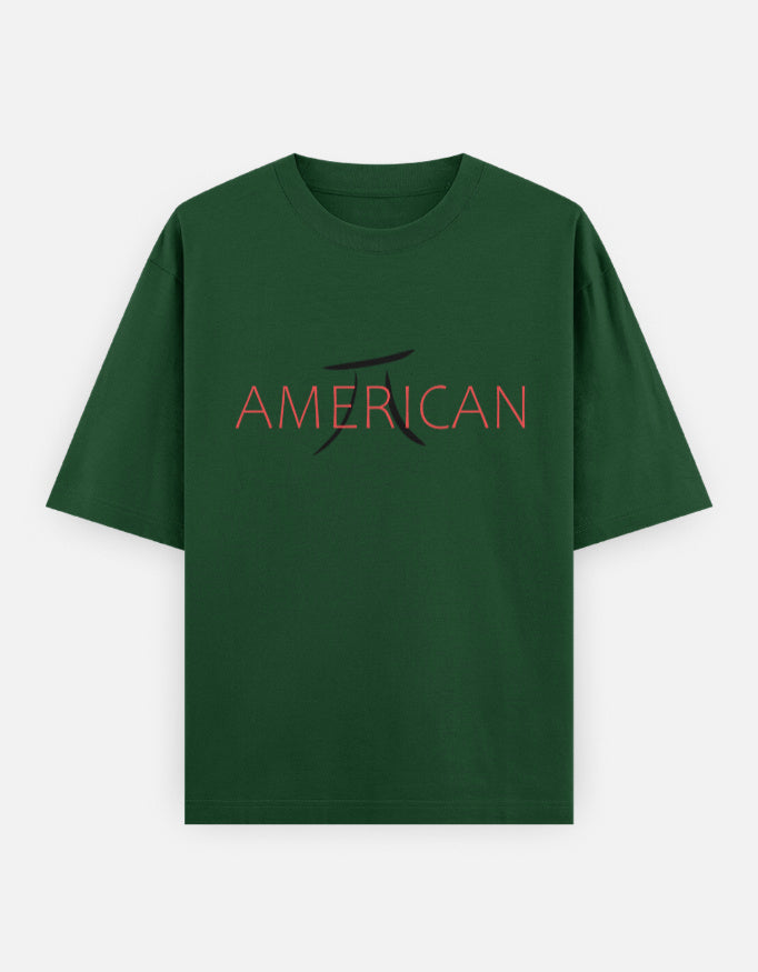 C-Labs AMERICAN PI Oversized Classic T-Shirt Bottle Green Front_1_c_8_19f8d14e-f6ea-4e9b-a954-9cf8c9cf67d2