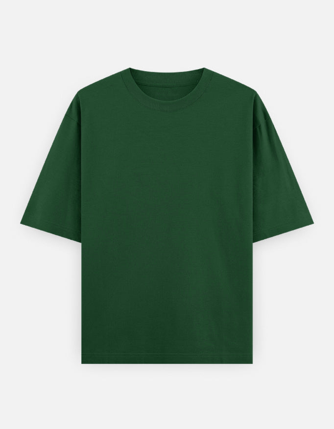 C-Labs C-Standard: Classic Oversized T-Shirt (Dark) Oversized Classic T-Shirt Bottle Green Front_1_c_8_24bd3a47-271d-4ec7-8ce2-00394d929020