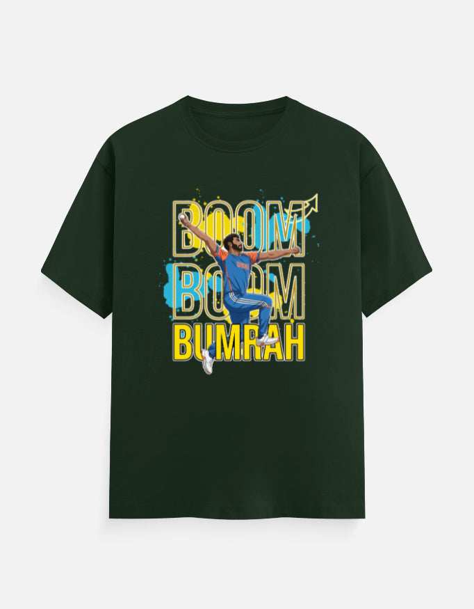 C-Labs Boom Boom Bumrah Classic Crew T-Shirt Bottle Green Front_1_c_8_2acd92a2-ef90-46d6-840c-347306549416