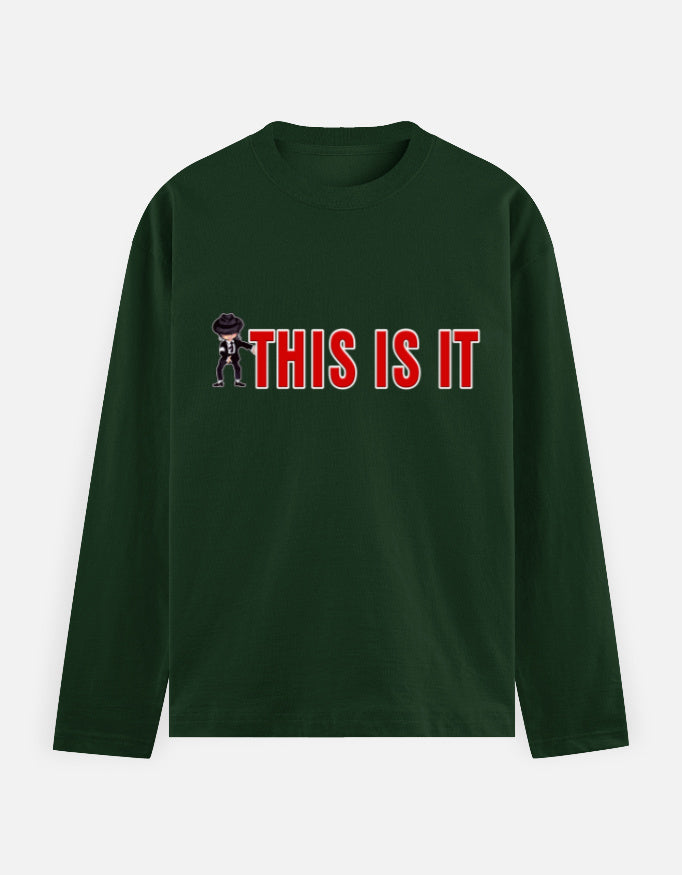 C-Labs This Is It Full Sleeve T-Shirt Bottle Green Front_1_c_8_31a104bd-a527-4723-bf51-c12be8ccd2a1