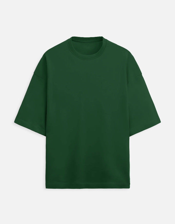 C-Labs C-Standard: Terry Oversized Tee Terry Oversized Tee Bottle Green Front_1_c_8_378cb29e-5508-4959-9f57-1e676c7d6959