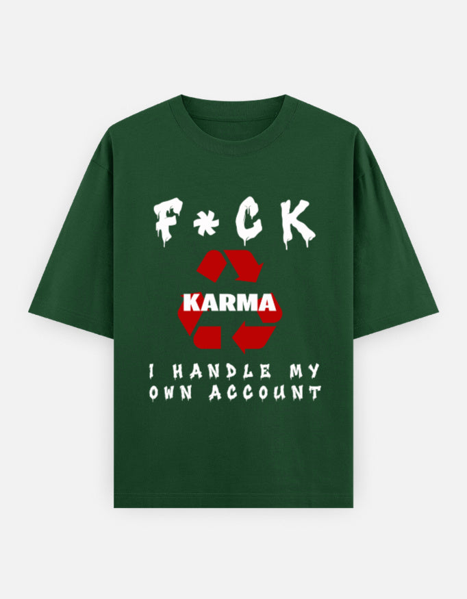 C-Labs Karma Oversized Classic T-Shirt Bottle Green Front_1_c_8_3a632a57-a6ab-4d7d-b147-b0f51dc68ca0