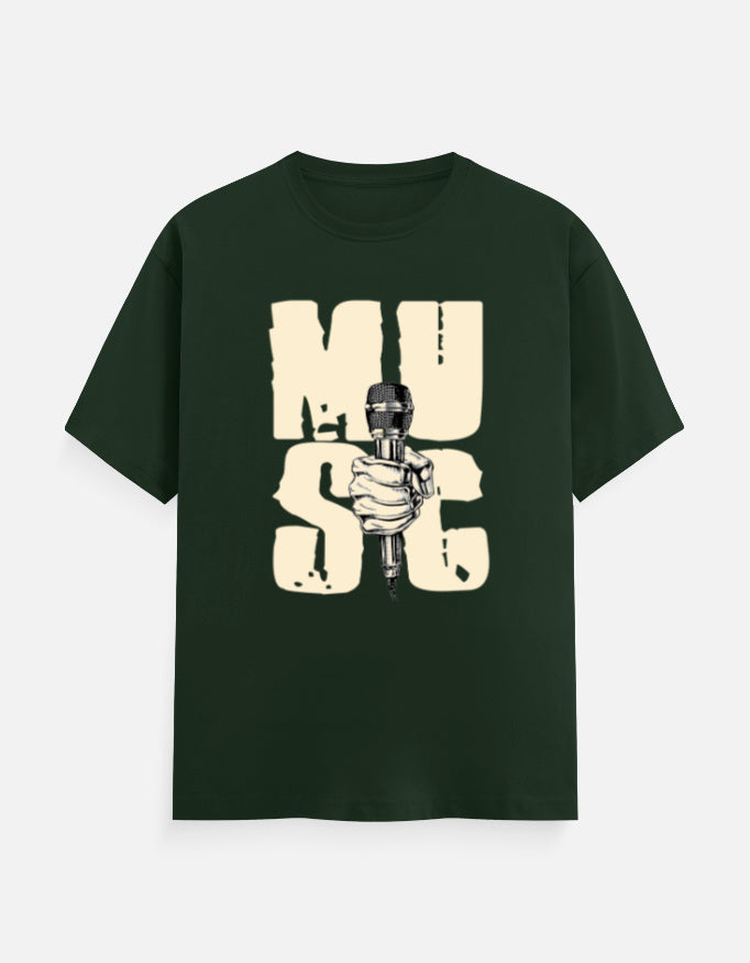 C-Labs Music Classic Crew T-Shirt Bottle Green Front_1_c_8_3ccf524b-e6e1-4a8f-805c-21ef4f62e51b