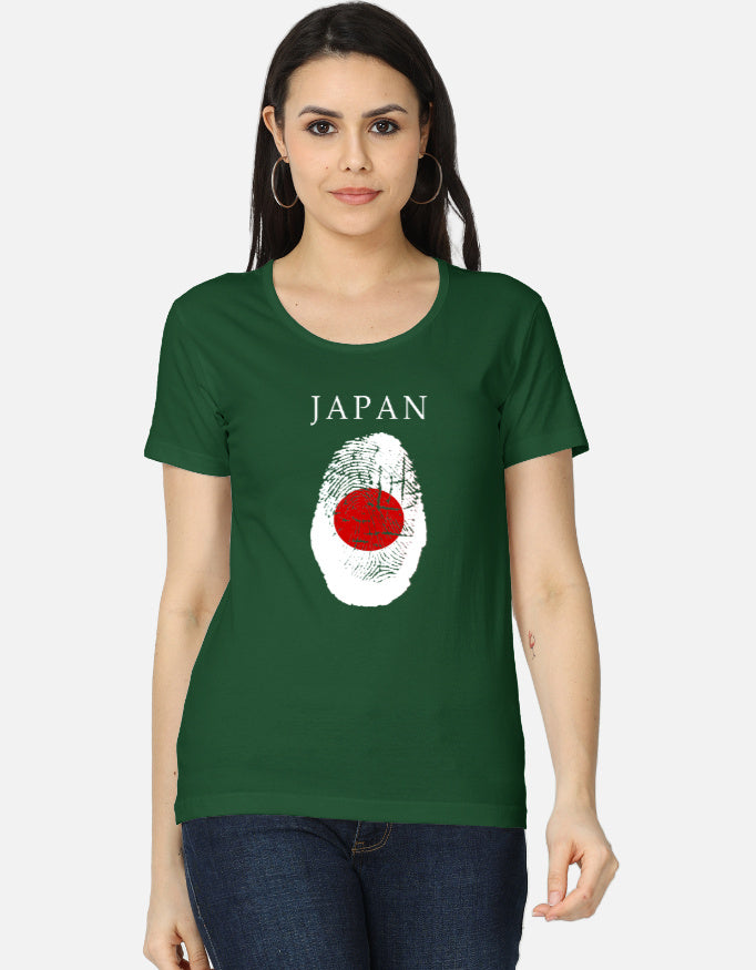 C-Labs Japan Women's Classic T-Shirt Bottle Green Front_1_c_8_3d205bdf-02e3-4656-bfe2-455b27b3ad8e