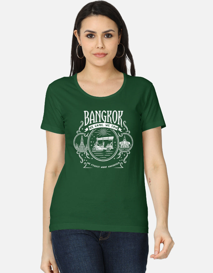 C-Labs Bangkok: We Came, We Saw Women's Classic T-Shirt Bottle Green Front_1_c_8_3d75732b-eb0c-438d-abc0-8caf82be8e4e