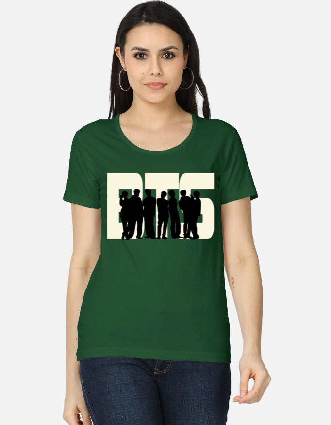 C-Labs BTS Women's Classic T-Shirt Bottle Green Front_1_c_8_3eee70fc-3cd0-407e-8a7a-909cb93616b1