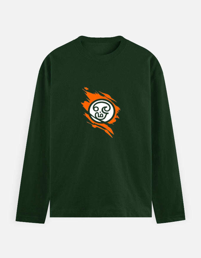 C-Labs Om Full Sleeve T-Shirt Bottle Green Front_1_c_8_43a33866-0395-4e1a-abb8-1398e9ce0807
