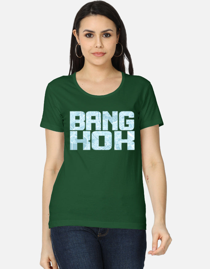C-Labs Bangkok Women's Classic T-Shirt Bottle Green Front_1_c_8_48570cf6-2efb-4864-a1cd-06e4ae80a0ef