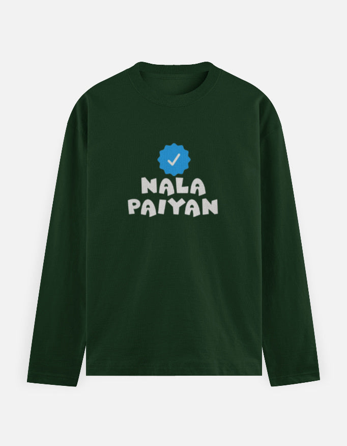 C-Labs Verified Nala Paiyan Full Sleeve T-Shirt Bottle Green Front_1_c_8_524bfbcc-89f0-4075-9692-ed155e367bf8