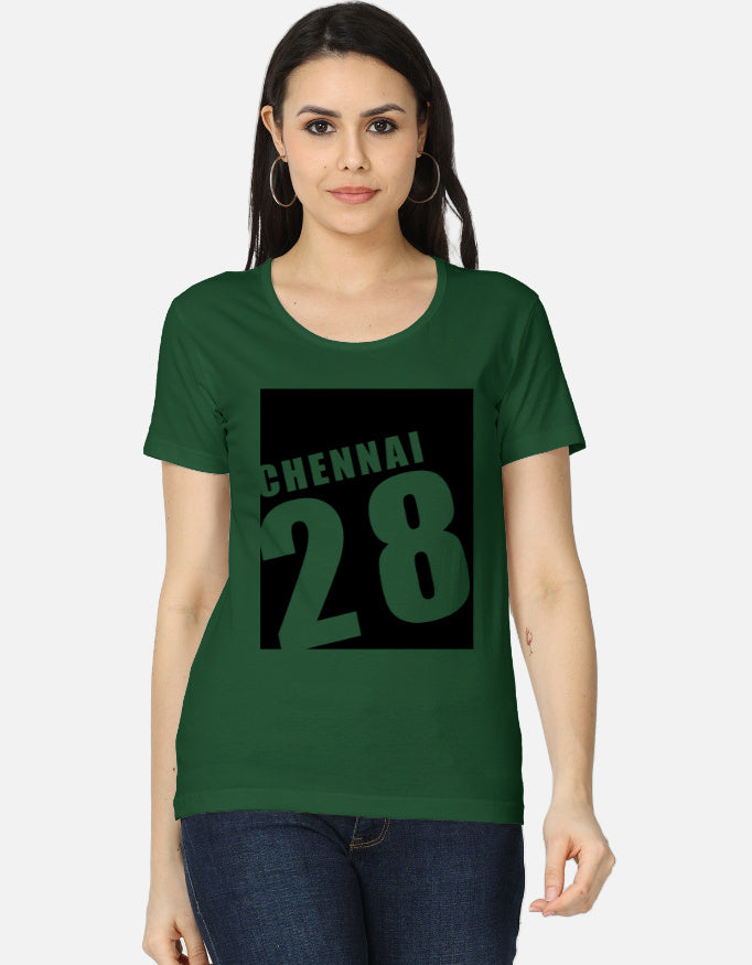 C-Labs Chennai 28 Women's Classic T-Shirt Bottle Green Front_1_c_8_569c6c99-034d-4da8-a668-40bdd7efb161