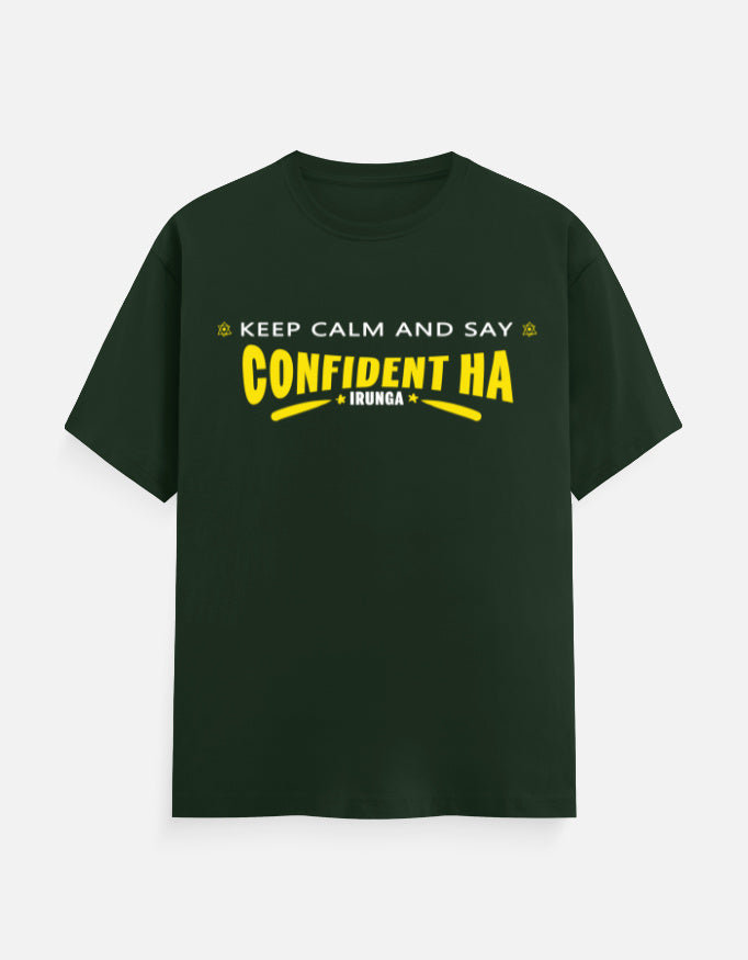 C-Labs Confident-ah Irunda Classic Crew T-Shirt Bottle Green Front_1_c_8_5ffc99b5-6741-476b-bb1b-7408d57f9b4c