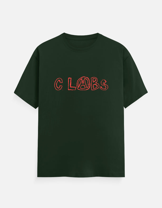 C-Labs C-LABS Comic Classic Crew T-Shirt Bottle Green Front_1_c_8_61cbe0ec-4eca-496f-af30-4ca3182af105