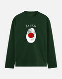 C-Labs Japan Full Sleeve T-Shirt Bottle Green Front_1_c_8_6266eddc-4e33-4745-91a1-c3cdcbd1fab0
