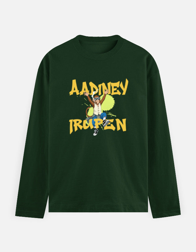 C-Labs Aadiney Irupen Full Sleeve T-Shirt Bottle Green Front_1_c_8_64c30e3f-128e-4772-b496-50af1ea56455