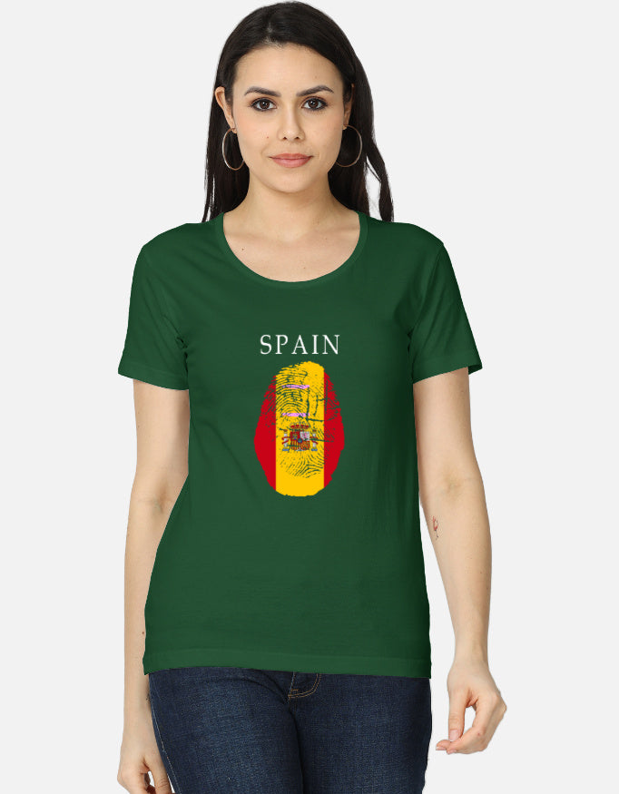 C-Labs Spain Women's Classic T-Shirt Bottle Green Front_1_c_8_6c5b10b6-472d-48d2-843a-6ad87b987c33