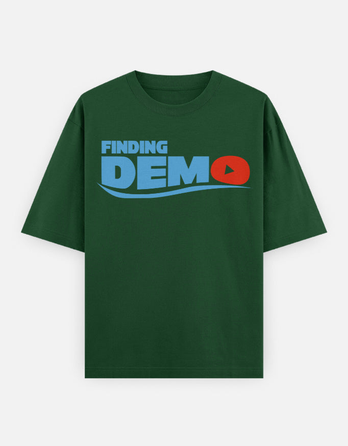 C-Labs Finding Demo Oversized Classic T-Shirt Bottle Green Front_1_c_8_7e6604f0-a4f0-4912-9b11-98f6c9a09f6a