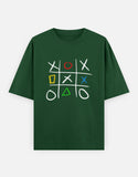C-Labs Play Station XO Oversized Classic T-Shirt Bottle Green Front_1_c_8_839a1bb1-0357-476d-a5bf-10c392833506