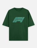 C-Labs F1 Oversized Classic T-Shirt Bottle Green Front_1_c_8_87793e3f-5b63-416a-9dd0-5c3100c51c42