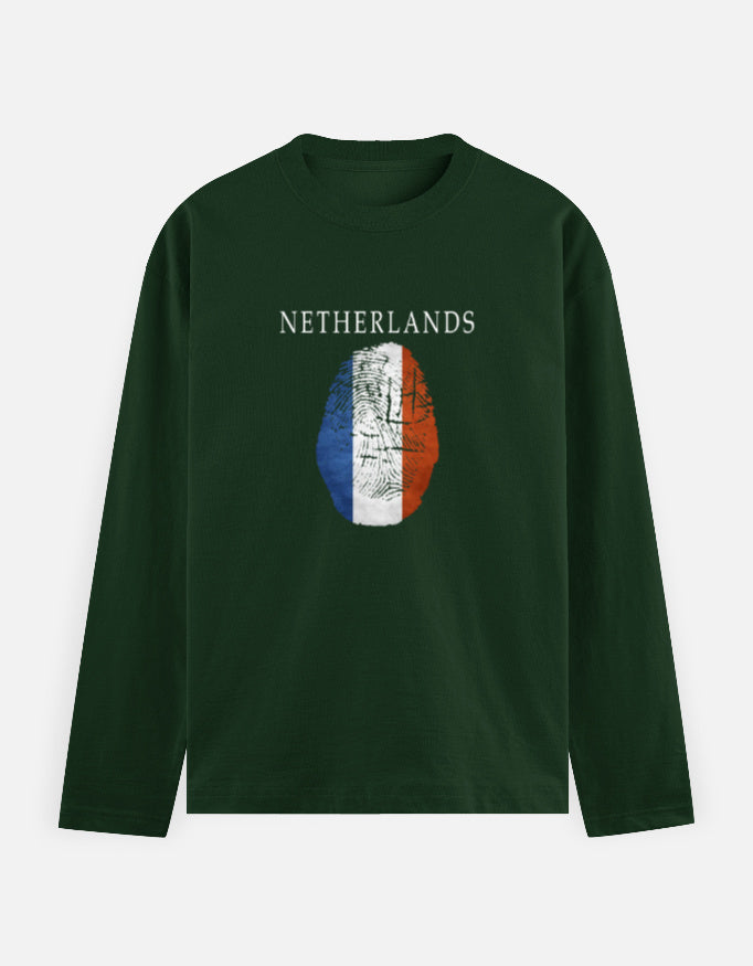 C-Labs Netherlands Full Sleeve T-Shirt Bottle Green Front_1_c_8_8cd1e2f6-e09b-478c-b414-833606a5c172