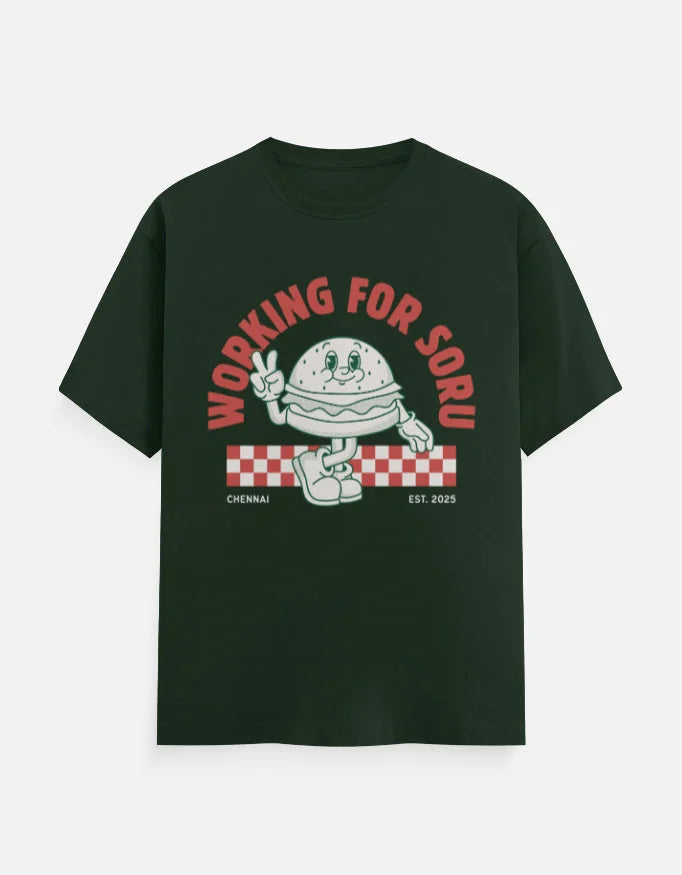 C-Labs Working For Soru Classic Crew T-Shirt Bottle Green Front_1_c_8_8f6f1d70-c33b-4a5a-a4aa-98c7741528b8
