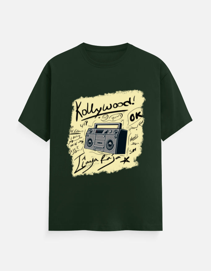 C-Labs Kollywood Music Classic Crew T-Shirt Bottle Green Front_1_c_8_a0ca7d11-35d5-4a17-8d50-5509958a68bb