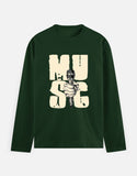 C-Labs Music Full Sleeve T-Shirt Bottle Green Front_1_c_8_a0e900eb-7f85-48d7-933e-6449138fe81b