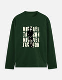 C-Labs Michael Jackson Full Sleeve T-Shirt Bottle Green Front_1_c_8_a3e57a52-6f5c-444d-ade7-50e2272b1aa0