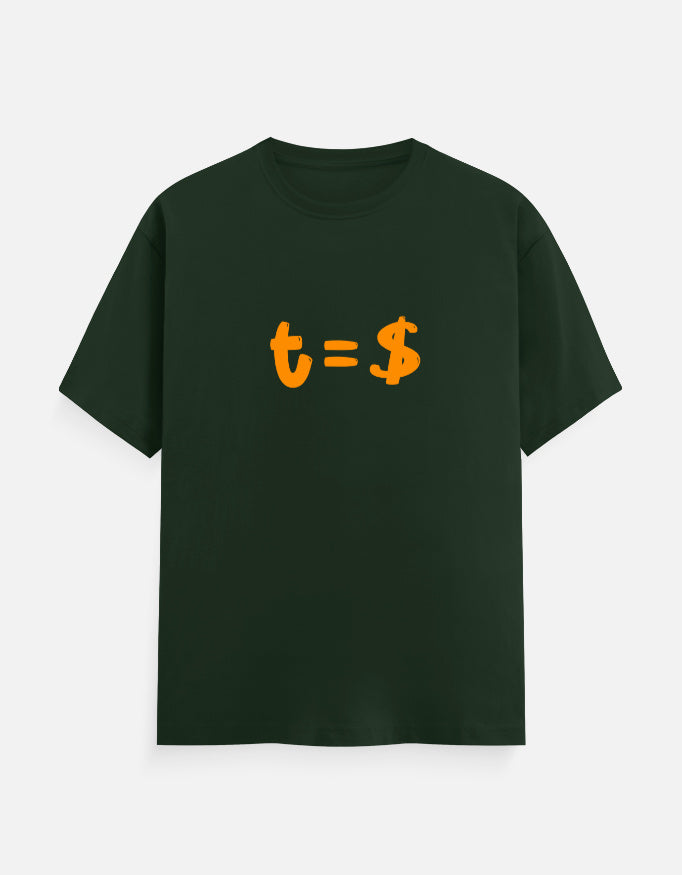 C-Labs Time Is Money Classic Crew T-Shirt Bottle Green Front_1_c_8_ab760aa1-c0bb-4a8f-9e02-deb81a2a0088