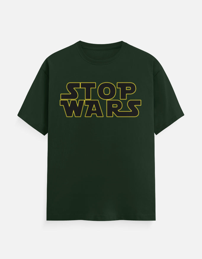 C-Labs Stop Wars Classic Crew T-Shirt Bottle Green Front_1_c_8_b1f3142d-e7ef-4880-8dd5-91e4bf5d301d