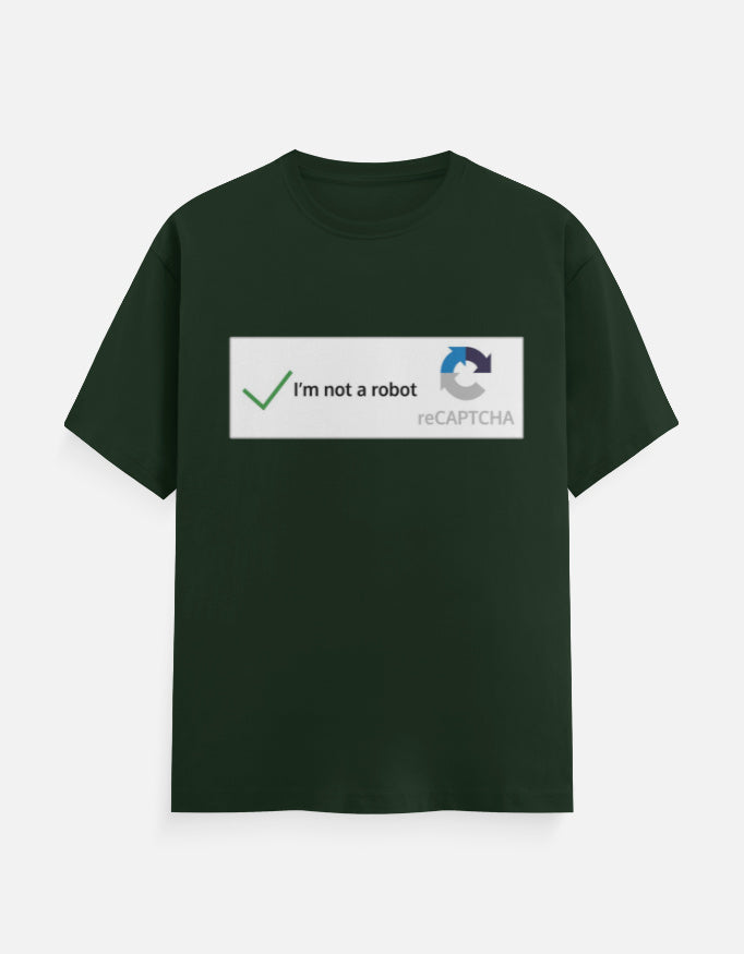 C-Labs I'm Not a Robot Classic Crew T-Shirt Bottle Green Front_1_c_8_bd9a52b9-e74f-4dd1-af73-c396433249df
