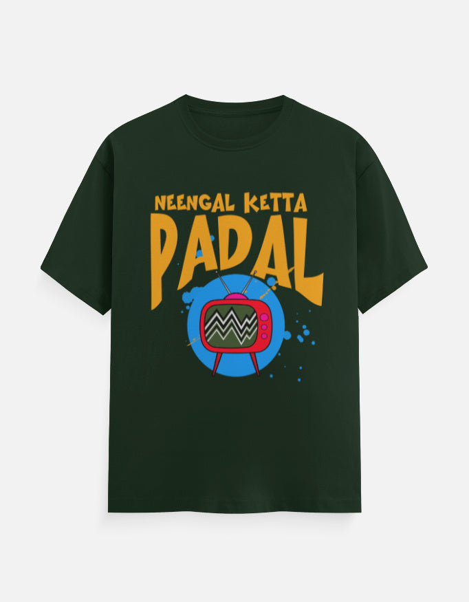 C-Labs Neengal Ketta Padal Classic Crew T-Shirt Bottle Green Front_1_c_8_c09f6b53-0323-434a-a0fa-70802a22dc95