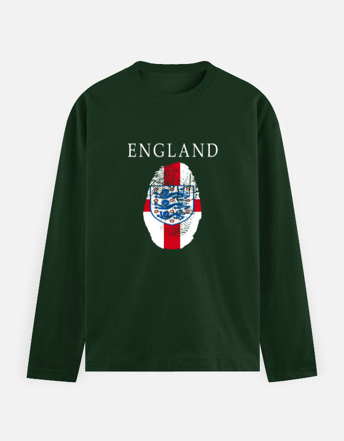 C-Labs England Full Sleeve T-Shirt Bottle Green Front_1_c_8_c1f604b4-9082-4cab-bda0-41989ff20709