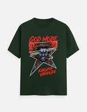 C-Labs Karuppu God Mode Classic Crew T-Shirt Bottle Green Front_1_c_8_c4a24481-adc6-4568-b648-90d3c8baf149