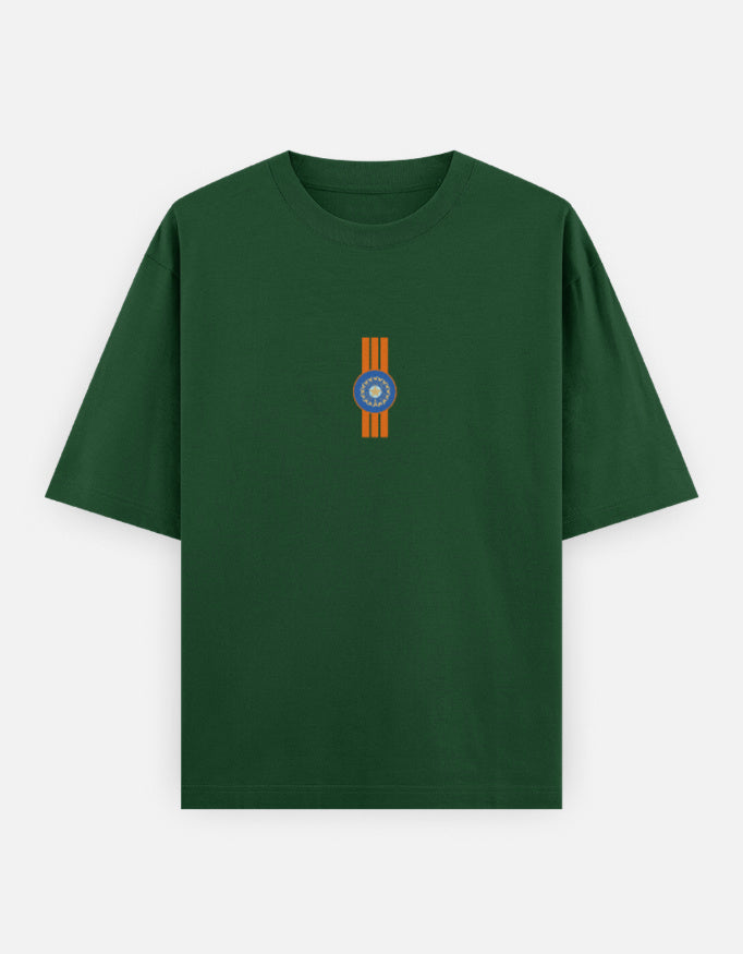 C-Labs I Bleed Blue Oversized Classic T-Shirt Bottle Green Front_1_c_8_c8530aa6-b029-4eed-8f4d-5058c46ef9db