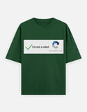 C-Labs I'm Not a Robot Oversized Classic T-Shirt Bottle Green Front_1_c_8_d5b56d84-fb2a-4caf-bd8f-43fb524b9e1c