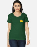C-Labs Crown Women's Classic T-Shirt Bottle Green Front_1_c_8_d61ead6a-ae83-4643-8adc-5bb83f5183f7